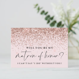 Bent u mijn briefkaart - Roos Gold Glitter