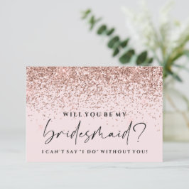 Bent u mijn briefkaart - Roos Gold Glitter