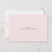 Bent u mijn briefkaart - Roos roze glitter (Achterkant)