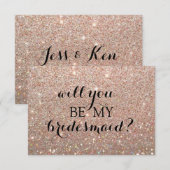 Bent u mijn briefkaart - RoseGold Glit Fab (Voorkant / Achterkant)