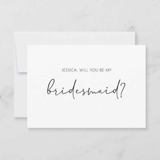 Bent u mijn briefkaart voor het voorstel? (Voorkant)