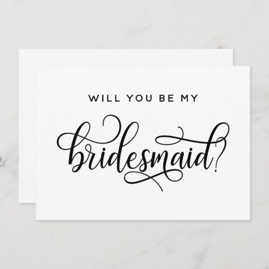 Bent u mijn briefkaart voor het voorstel? (Voorkant / Achterkant)