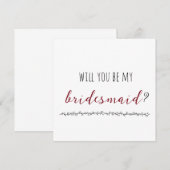 Bent u mijn briefkaart voor het voorstel? (Voorkant / Achterkant)