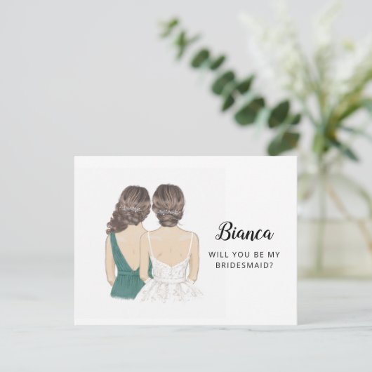 Bent u mijn briefkaart voor het voorstel? (Staand voorkant)