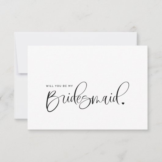 Bent u mijn briefkaart voor het voorstel? (Voorkant)