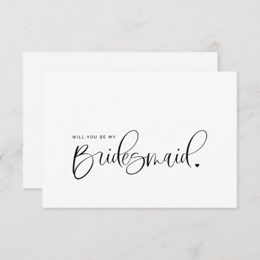 Bent u mijn briefkaart voor het voorstel? (Voorkant / Achterkant)