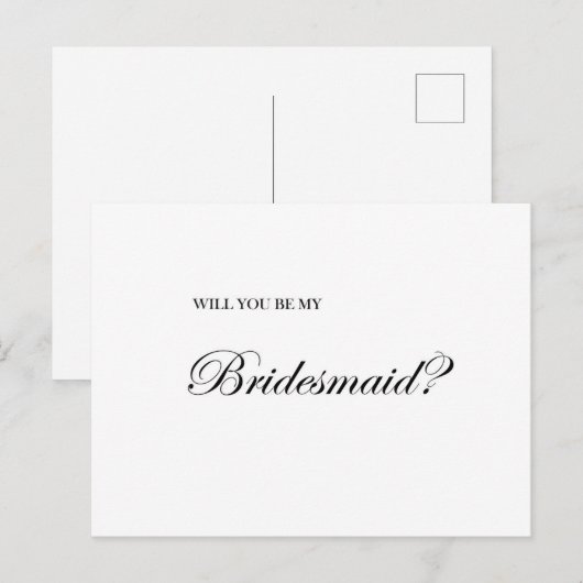 Bent u mijn briefkaart voor het voorstel? (Voorkant / Achterkant)