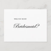 Bent u mijn briefkaart voor het voorstel? (Voorkant)