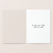 Bent u mijn briefkaart voor het voorstel? (Binnen)