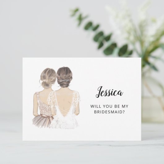 Bent u mijn briefkaart voor het voorstel? (Staand voorkant)