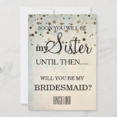 Bent u mijn bruidsmeisje? kaart (Voorkant)