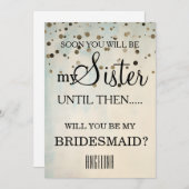 Bent u mijn bruidsmeisje? kaart (Voorkant / Achterkant)