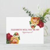 Bent u mijn bruidsmeisje? kaart (Staand voorkant)