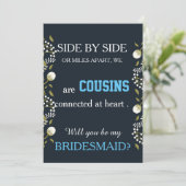 Bent u mijn bruidsmeisje? kaart (Staand voorkant)