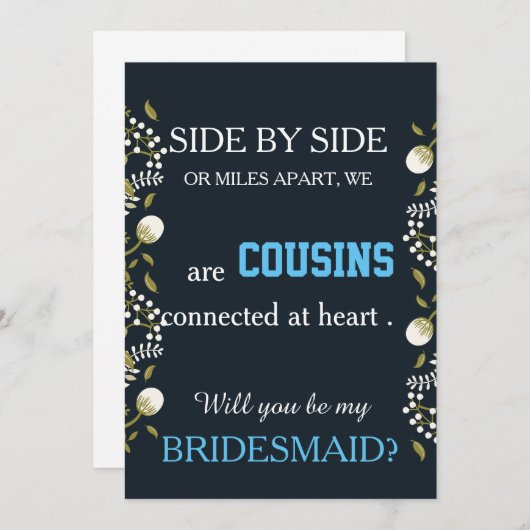 Bent u mijn bruidsmeisje? kaart (Voorkant / Achterkant)