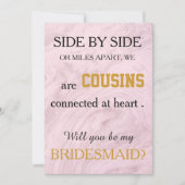 Bent u mijn bruidsmeisje? kaart (Voorkant)