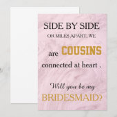 Bent u mijn bruidsmeisje? kaart (Voorkant / Achterkant)