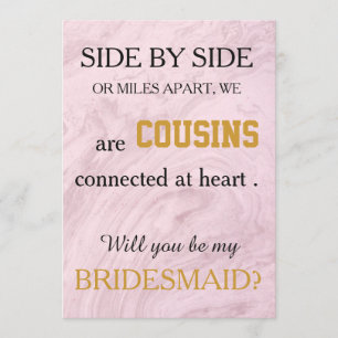 Bent u mijn bruidsmeisje? kaart