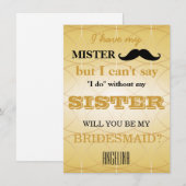 Bent u mijn bruidsmeisje? kaart (Voorkant / Achterkant)