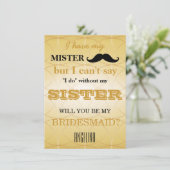 Bent u mijn bruidsmeisje? kaart (Staand voorkant)
