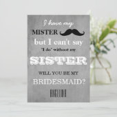 Bent u mijn bruidsmeisje? kaart (Staand voorkant)