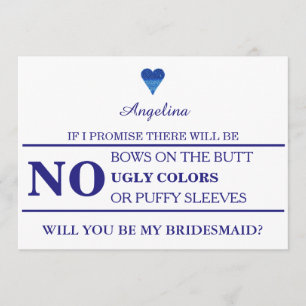 Bent u mijn bruidsmeisje? kaart