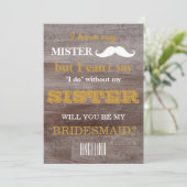 Bent u mijn bruidsmeisje? kaart (Staand voorkant)