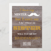 Bent u mijn bruidsmeisje? kaart (Voorkant / Achterkant)