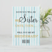 Bent u mijn bruidsmeisje? kaart (Staand voorkant)
