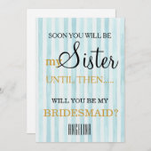 Bent u mijn bruidsmeisje? kaart (Voorkant / Achterkant)