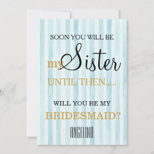 Bent u mijn bruidsmeisje? kaart