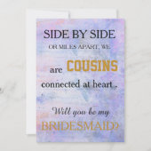Bent u mijn bruidsmeisje? kaart (Voorkant)