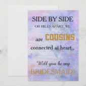 Bent u mijn bruidsmeisje? kaart (Voorkant / Achterkant)
