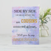 Bent u mijn bruidsmeisje? kaart (Staand voorkant)