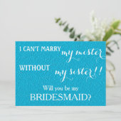 Bent u mijn bruidsmeisje? kaart (Staand voorkant)