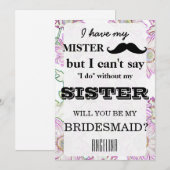 Bent u mijn bruidsmeisje? kaart (Voorkant / Achterkant)
