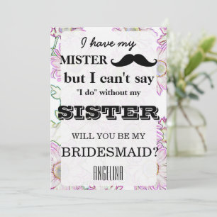 Bent u mijn bruidsmeisje? kaart