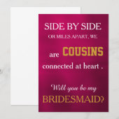 Bent u mijn bruidsmeisje? kaart (Voorkant / Achterkant)