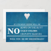 Bent u mijn bruidsmeisje? kaart (Voorkant / Achterkant)