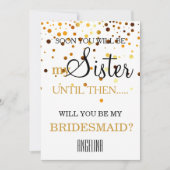 Bent u mijn bruidsmeisje? kaart (Voorkant)