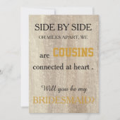 Bent u mijn bruidsmeisje? kaart (Voorkant)