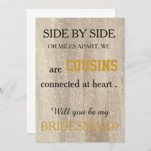 Bent u mijn bruidsmeisje? kaart