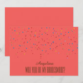 Bent u mijn bruidsmeisje? kaart (Voorkant / Achterkant)