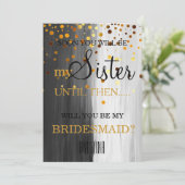 Bent u mijn bruidsmeisje? kaart (Staand voorkant)