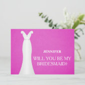 Bent u mijn bruidsmeisje? kaart (Staand voorkant)