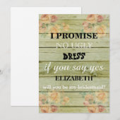 Bent u mijn bruidsmeisje? kaart (Voorkant / Achterkant)