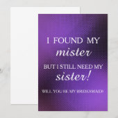 Bent u mijn bruidsmeisje? kaart (Voorkant / Achterkant)