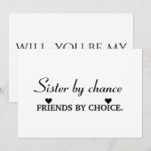 Bent u mijn bruidsmeisje? kaart (Voorkant / Achterkant)