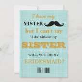 Bent u mijn bruidsmeisje? kaart (Voorkant)