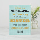 Bent u mijn bruidsmeisje? kaart (Staand voorkant)